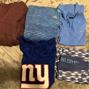 Bundle of 5 Size Small Workout Gear- Adidas and Nike